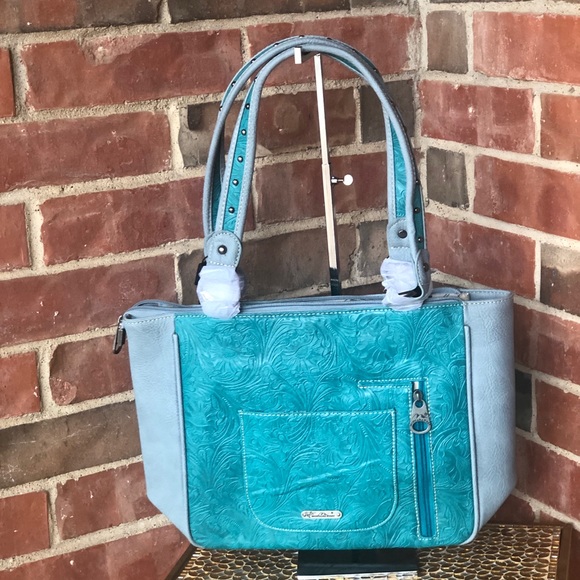 Montana West Embossed Collection Tote - Picture 3 of 6